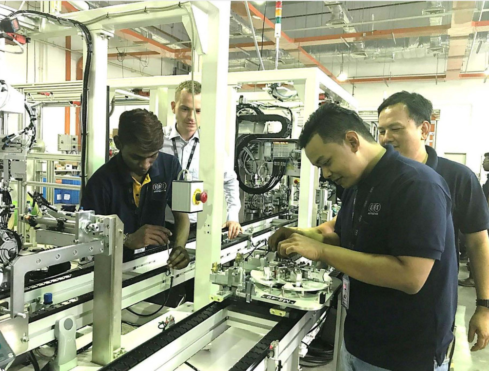 Apprentices at BBS Penang shopfloor